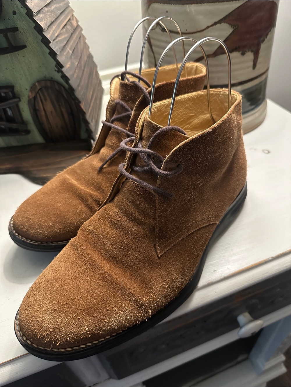 Martin Dingman Brown Suede Ankle Boots 9.5